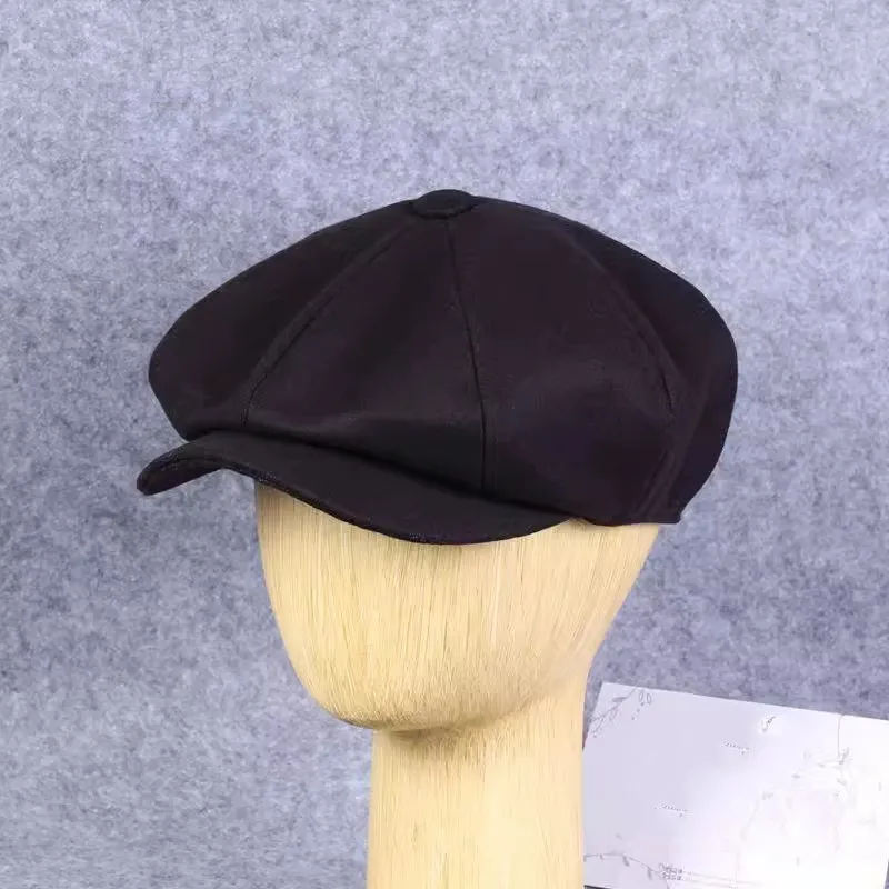 

Autumn Winter High Quality Men Women's Solid Wollen Vintage Hat Spring Beret Cap TB020