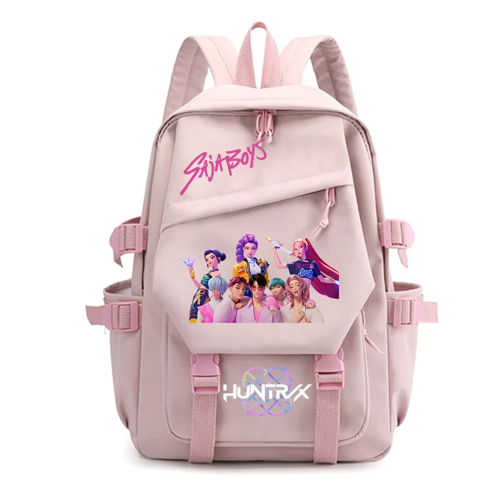 Nueva mochila KPop Demon Hunters Huntrix, mochilas de viaje a la moda para hombres y mujeres, mochilas para niños, mochila escolar para deportes al aire libre