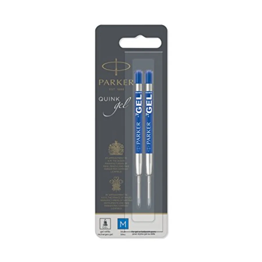 

QUINK Ballpoint Pen Gel Ink Refills, Medium Tip,,2 Count