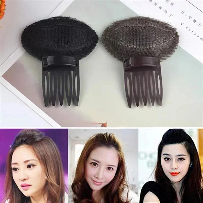 1/2/3/5PCS Sponge Hair Clip Invisible Fluffy Front Hair Line Volume Base Puff Cushion Hair Clips Bun Women Hair Styling Tool