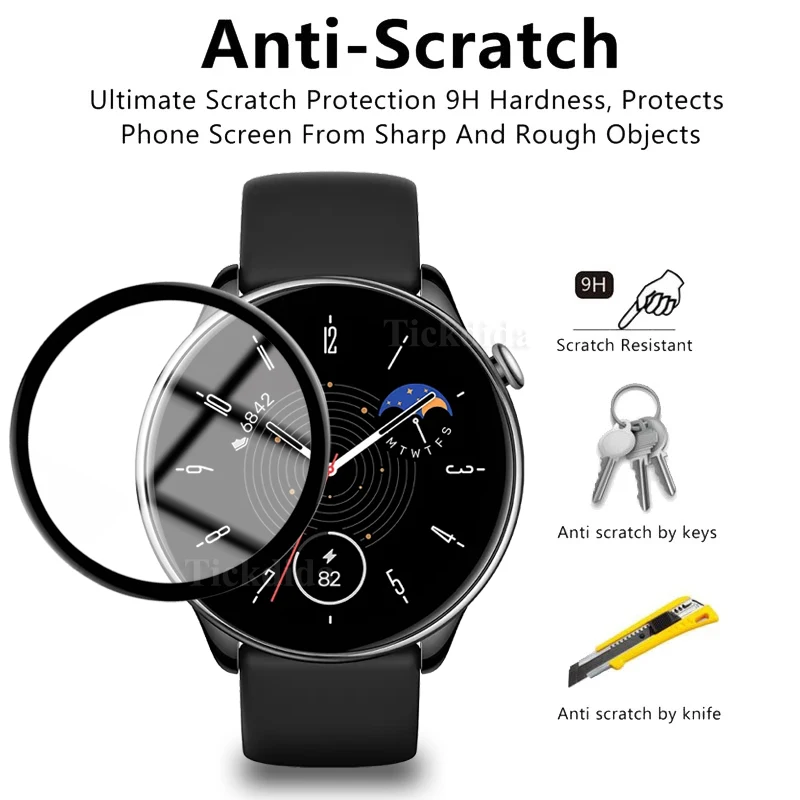 Película protectora de vidrio templado suave para OPPO Watch X, Protector de pantalla de carcasa, accesorios