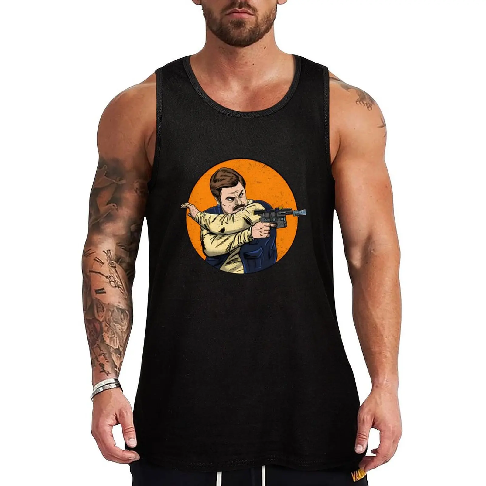 

Ron Swanson - Ron Solo Tank Top Men's sleeveless Men's t shirt