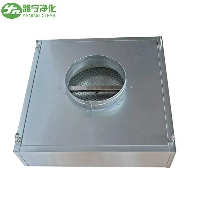 YANING Mini Deep Pleat H13 H14 U15 Laminar Air Flow Hood Air Purifier Terminal Housings Disposable Terminal HEPA Air Filter