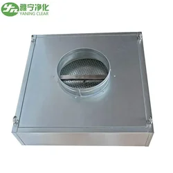 YANING Mini Deep Pleat H13 H14 U15 Laminar Air Flow Hood Air Purifier Terminal Housings Disposable Terminal HEPA Air Filter