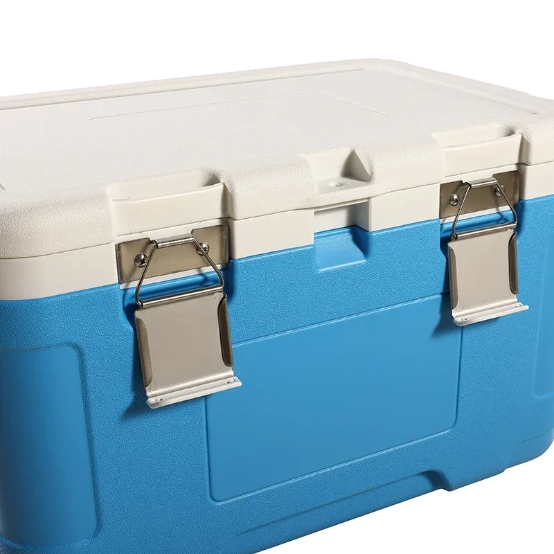 Caja refrigeradora dura de plástico de hielo, bolsa refrigeradora aislada, entrega de transporte médico, seguridad de alto rendimiento a largo plazo, 50L