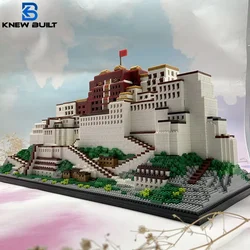 KNEW BUILT Potala Palace 3D Plastic Model Architecture Micro Bricks for Adults Building Blocks Toys Kits Assemble Decorations