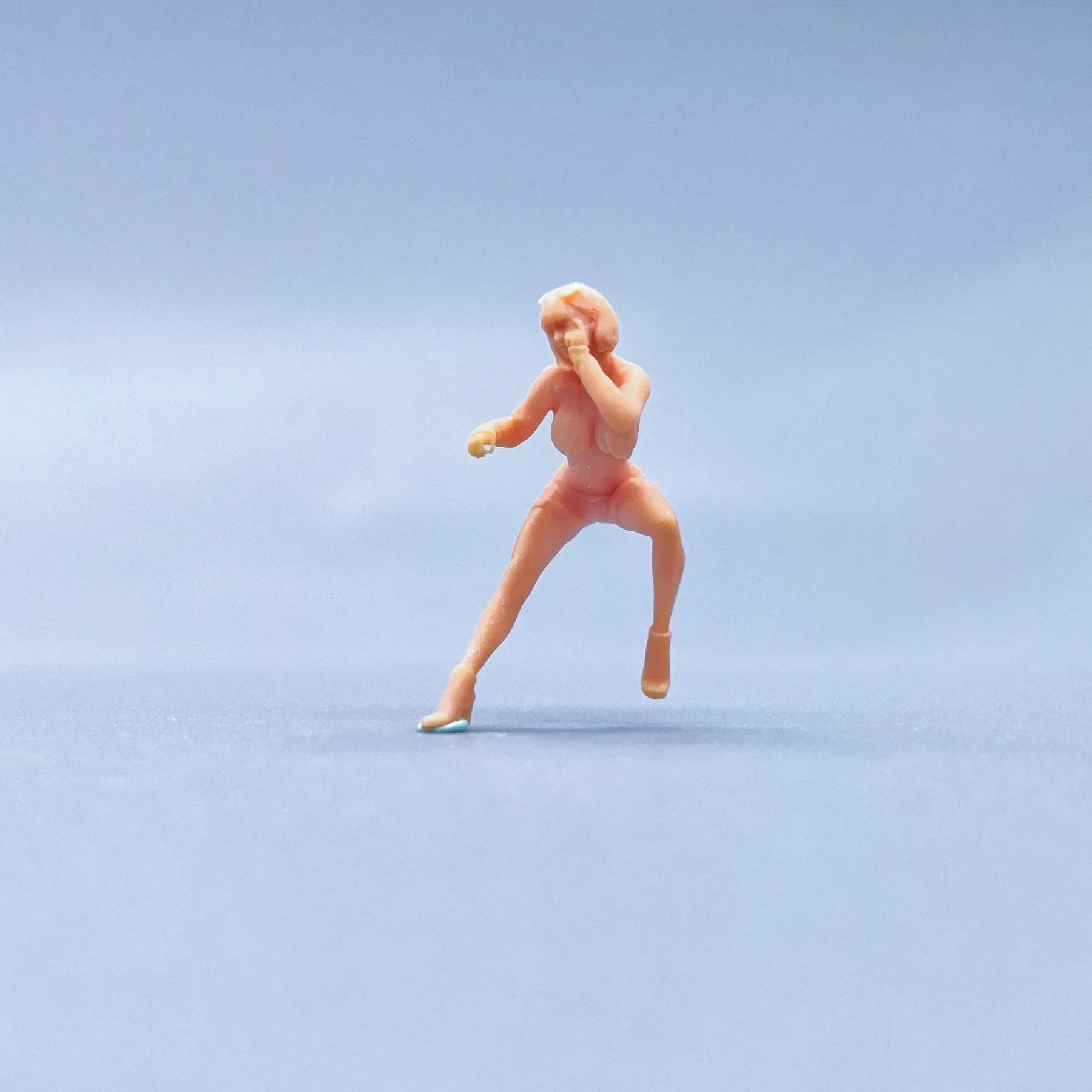 1/64 1/43 estatuetas escala modelo resina motocicleta pose calças quentes feminino incolores miniaturas diorama pintado à mão s448