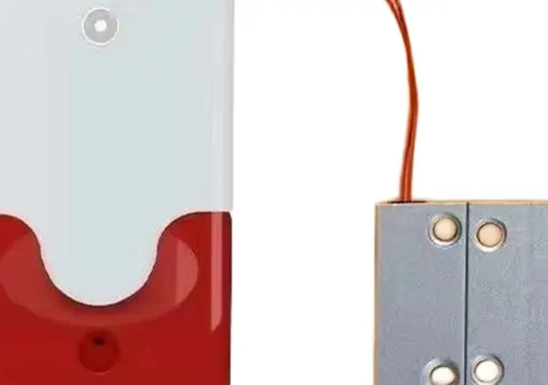 Wired Door Magnetic Alarm 100dB Sound Light With Metal Housing For Fire Safety School Office Commercial Building Control Switche