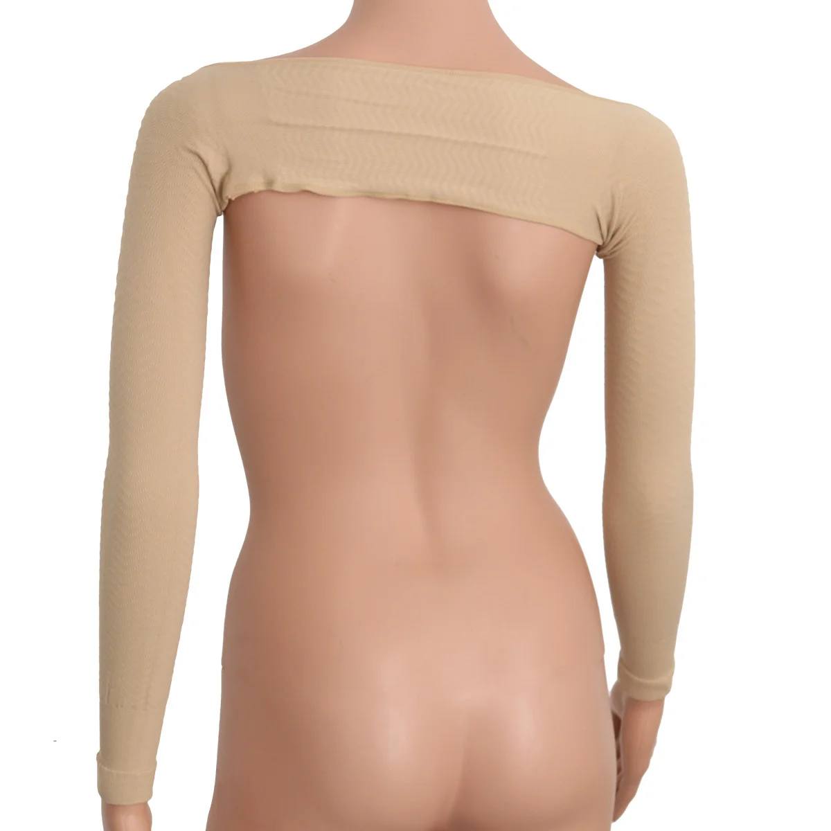 

Skin Color Arm Shaping Sleeves Women Seamless Slimming Smooth Tag-Free Long Sleeve Elastic Arm Shaper for Back Support
