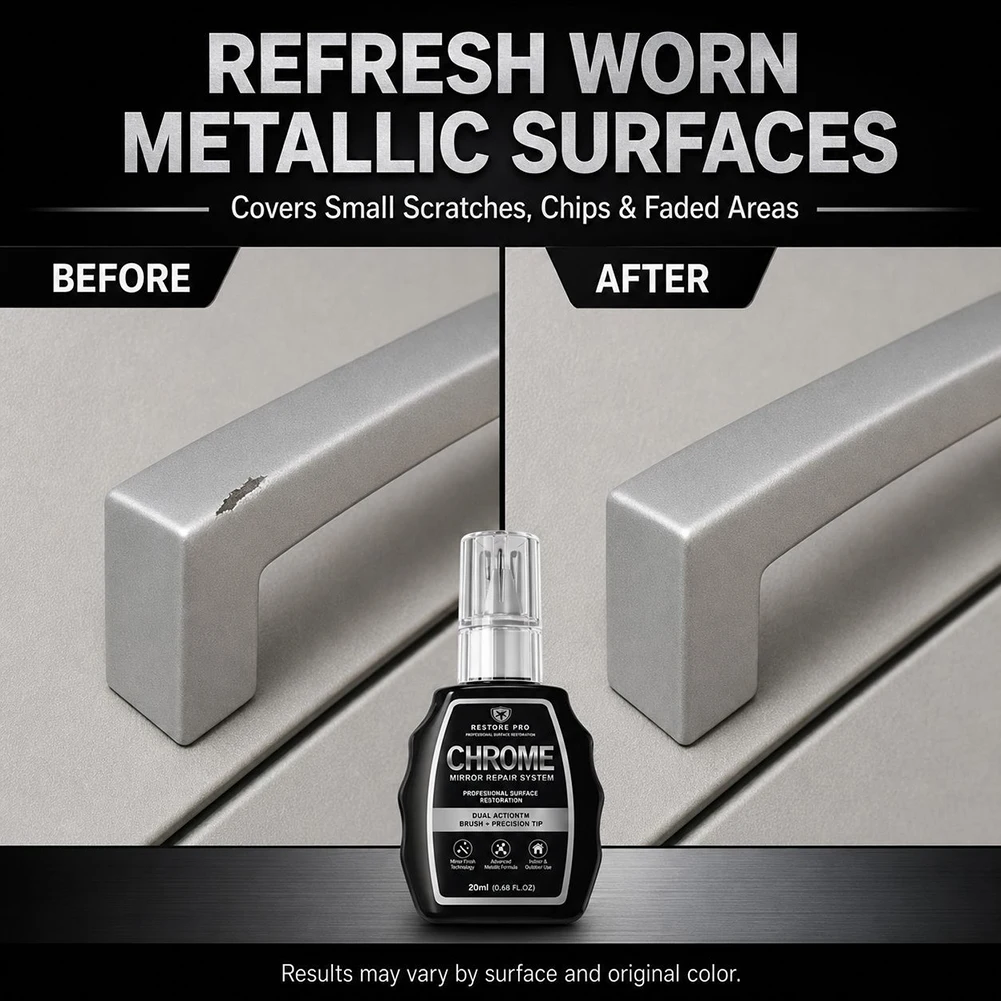 Metal Surfaces Restoration Liquid Mirror Finish Technology Motorcycle Brightwork Touch-Ups