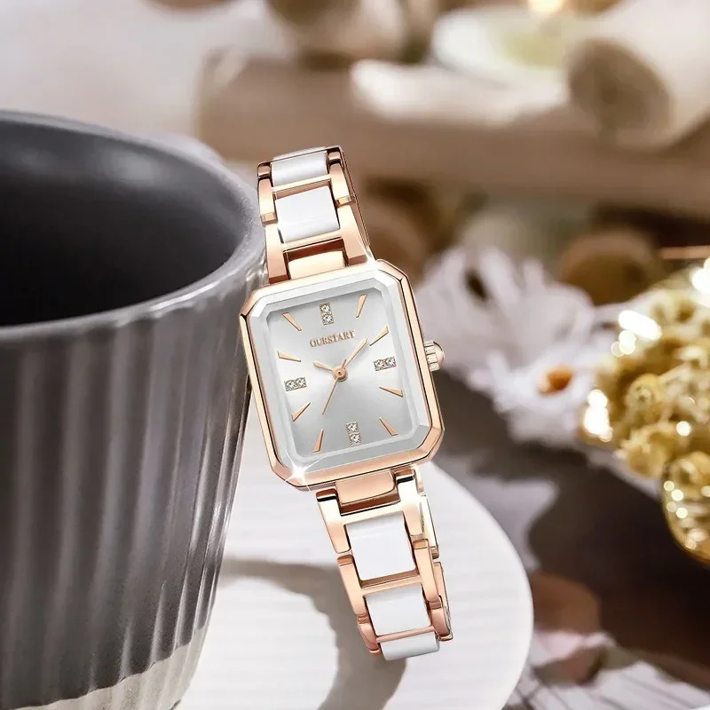 Modne kobiety oglądają wszechstronne kwadratowa tarcza zegarki kwarcowe luksusowe damskie na prezent Reloj Mujer Montre Femme Dropshipping