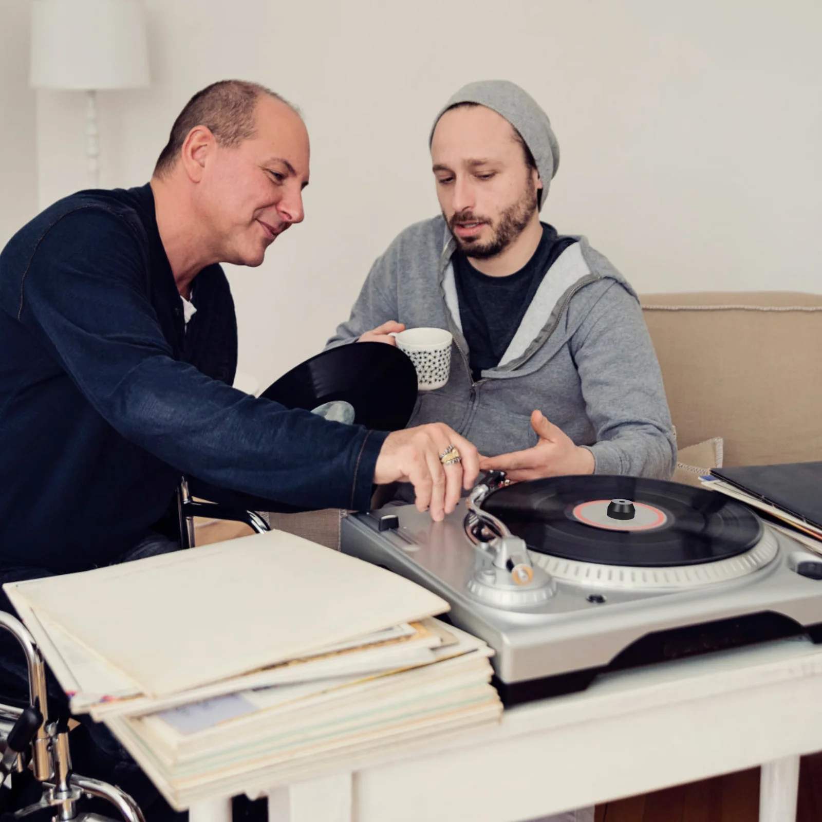 

Aluminum 45 Adapter 7 Inch Vinyl Record Dome Turntable Accessory Professional Design Stable Durable Reduce Resonance