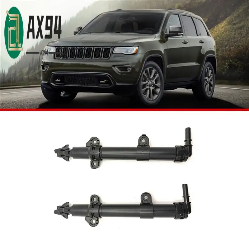 

AX94-2PC Car Headlight Headlamp Washer Spray Jet Nozzle For Jeep Grand Cherokee 2014-2017 68223029AA 68223028AA