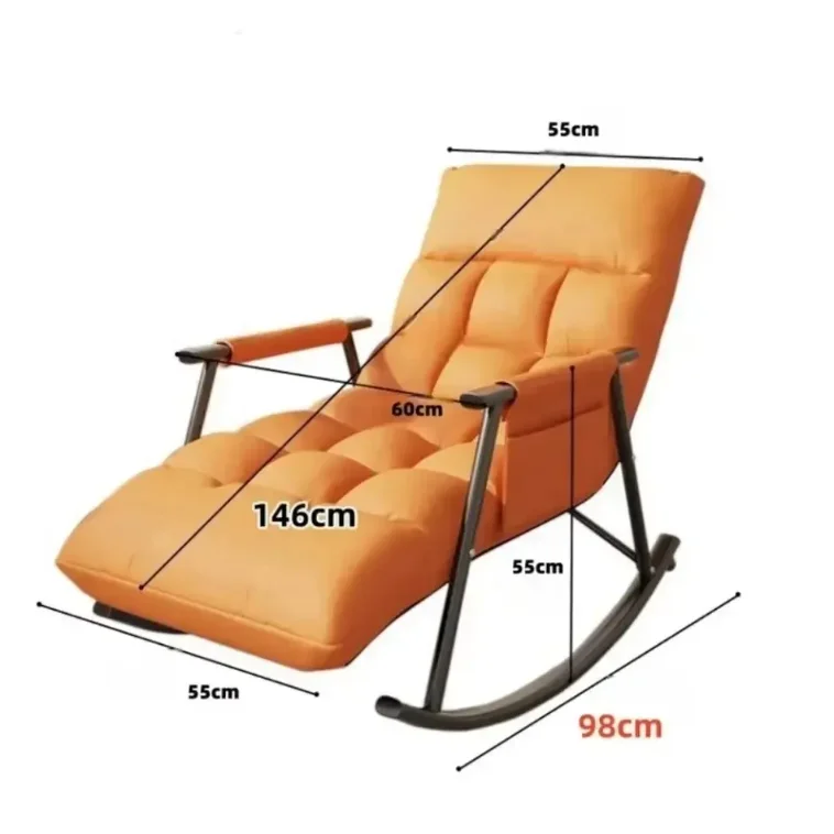 كرسي صالة هزاز متعدد الألوان مريح عالي الجودة مع زاوية خلفية قابلة للتعديل ومحمول وحقيبة تخزين #2