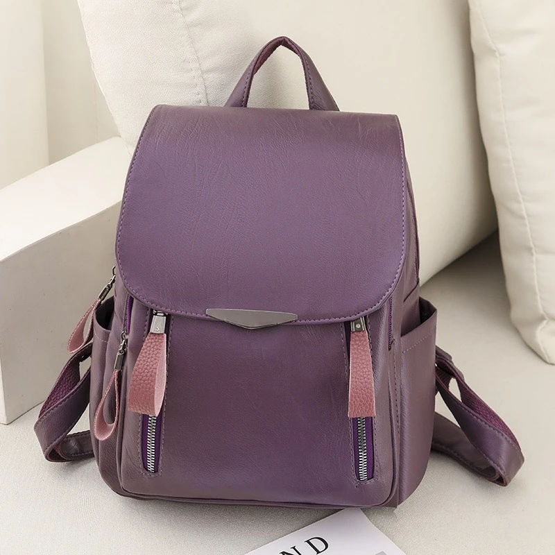 Europe and the United States new fashion PU casual temperament large-capacity shoulder bag waterproof handbag