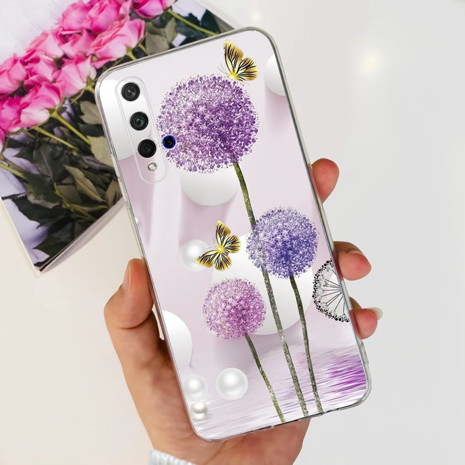 For Honor 20 Pro Case YAL-L21 Cute Astronaut Love Heart Slim Silicone Soft TPU Phone Cover For Huawei Nova 5T Honor20 Pro Bumper