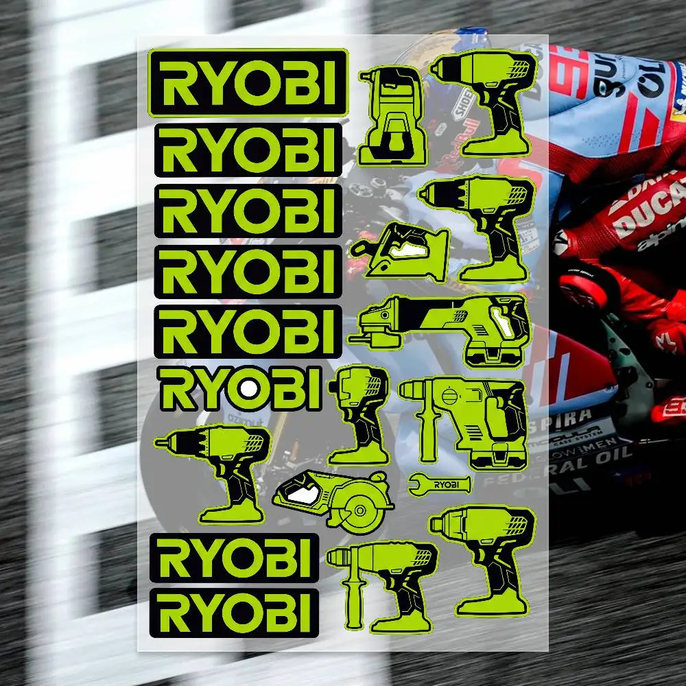 RYOB-I Stickers Moto Sticker Auto Body Bumper Windows Motorcycle Laptop Walls Vinyl Decal Car Tuning Accessories