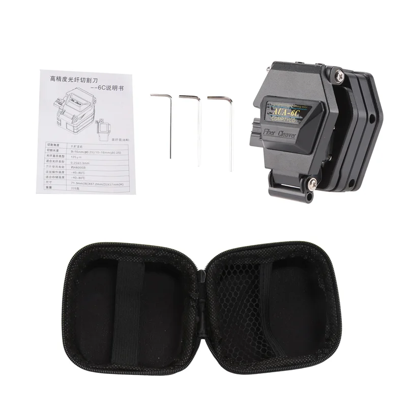 A24F-섬유 절단기 AUA-6C 케이블 절단 칼 FTTT 광섬유 칼 도구 커터 고정밀 절단기 16 표면 블레이드