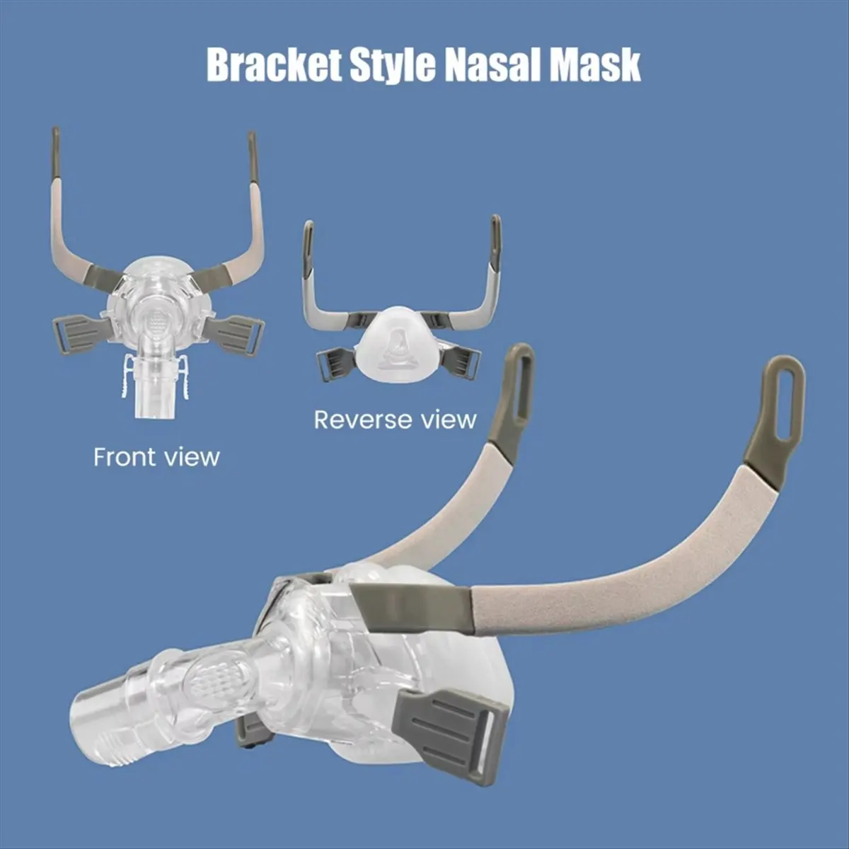 

*ESTR Nasal Mask Mask for CPAP with Headgear Silicon Gel Cushions for Auto CPAP Machine Sleep Apnea Nasal Mask Anti Snoring