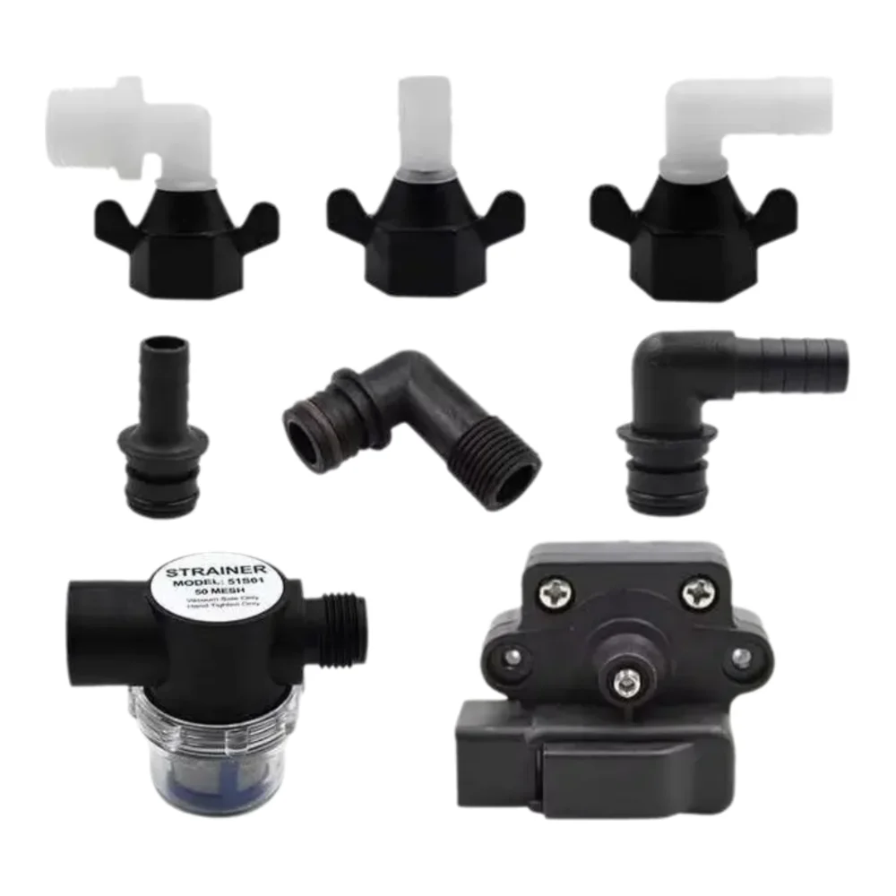 SOVOFLO Dyuan Bidibao Catflo Singflo Sailflo SEAFLO DP FL Series Diaphragm Pump RV Pump Hose Fitting Inlet Strainer Prefilter