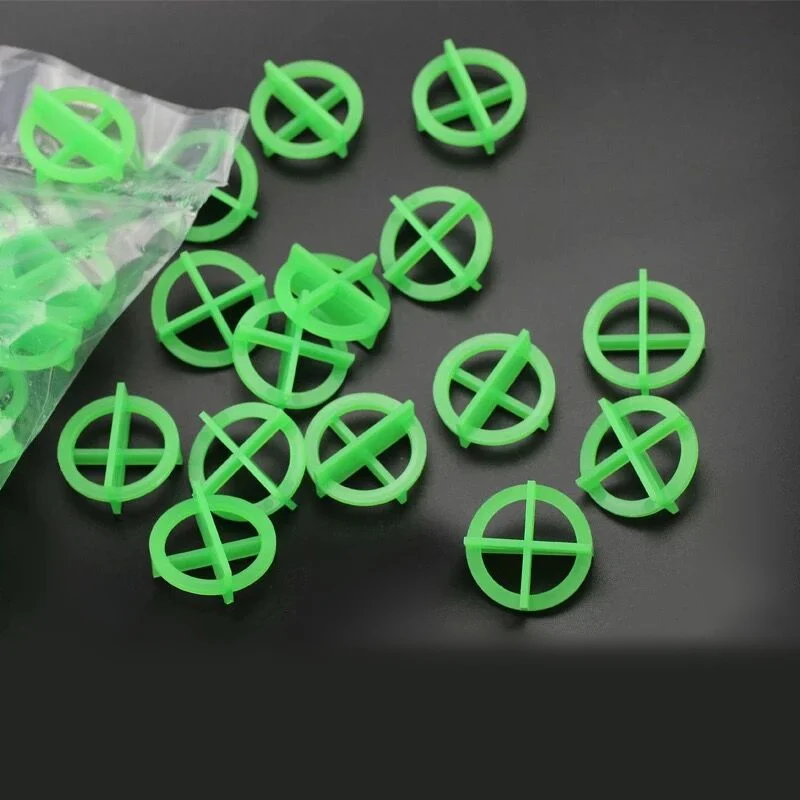 100pcs Plastic Tile Leveling System Leveler Removable Cross Shape Wall Floor Cross Spacers Clips Tile Locator Construction Tool