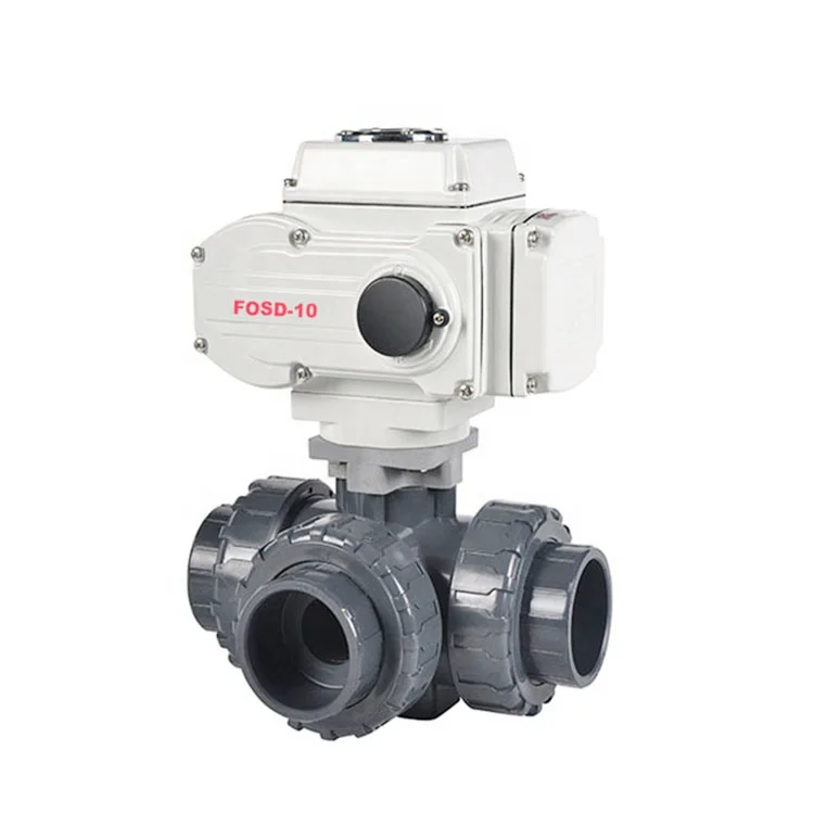 DN150~DN100 3 Way Electric Motorized Ball Valve Good Quality Electric Flange Ball Valve 1 Inch 3 Way