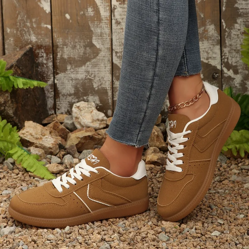 2025nuove scarpe casual scarpe da corsa all-match alla moda in pelle Pu comode scarpe sportive leggere da donna Zapatos De Mujer