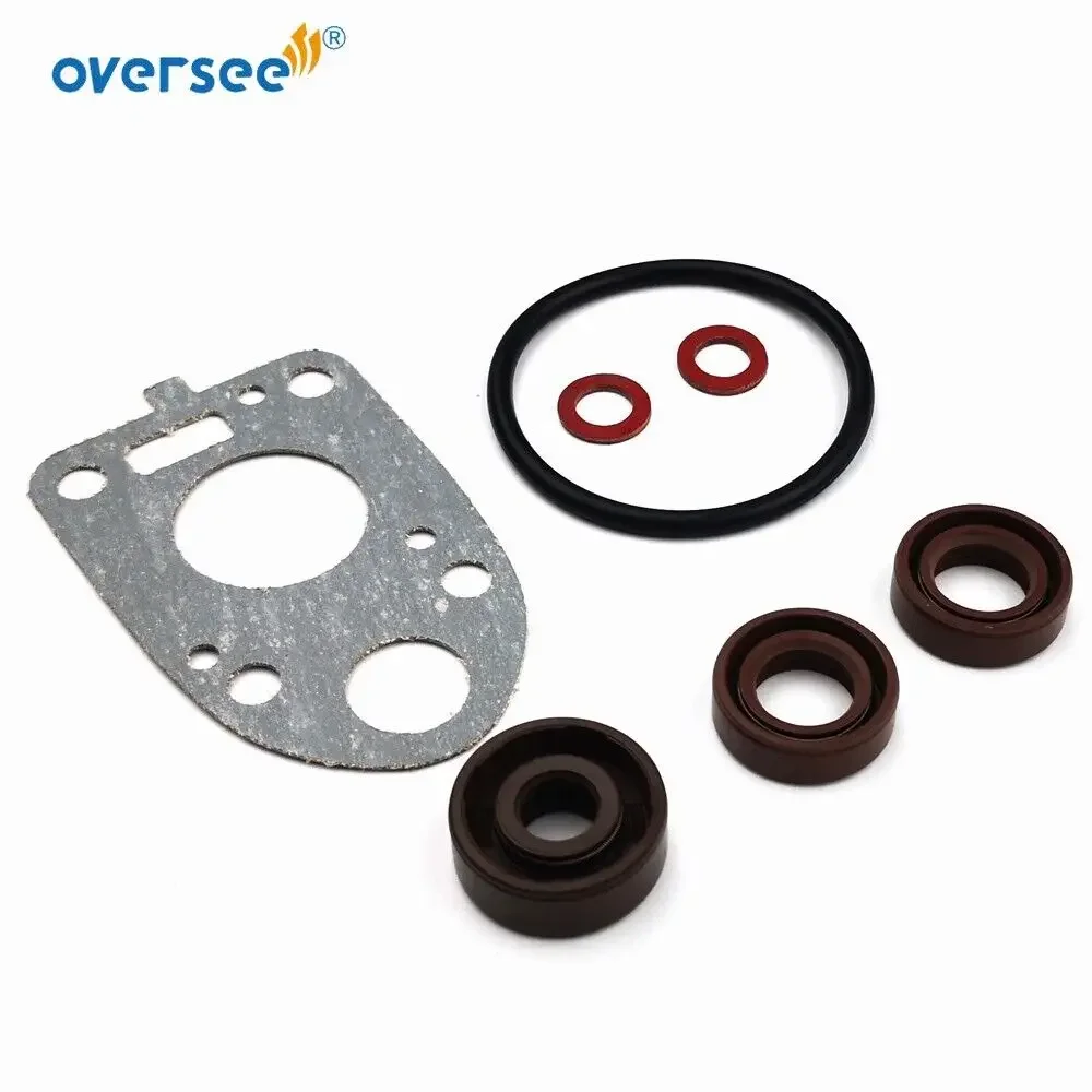 Oversee 6L5-W0001-21 Lower Unit Gearbox Gasket Seal Kit For 2T Yamaha 3HP 3A 3B Outboard