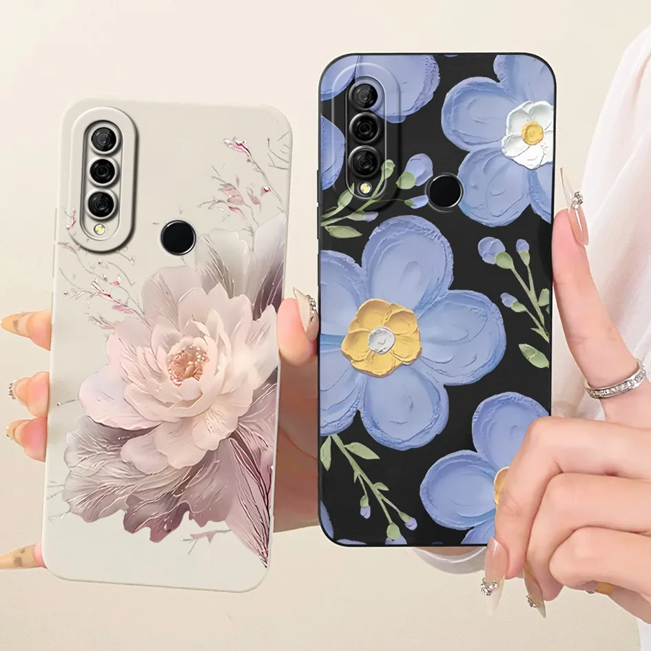 For Honor 10 Lite Case HRY-LX1 HRY-LX2 Popular Flower Soft Silicone Protective Cover For Honor 20 Lite 20i 20e 10i Honor10i Capa