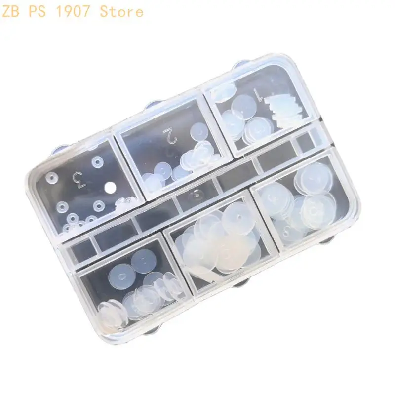 Comfortable Small Flying Saucer Eye Disc Travel friendly Silicone Invisible Gasket Ear Hole Skin Anti-friction Spacer 55KA