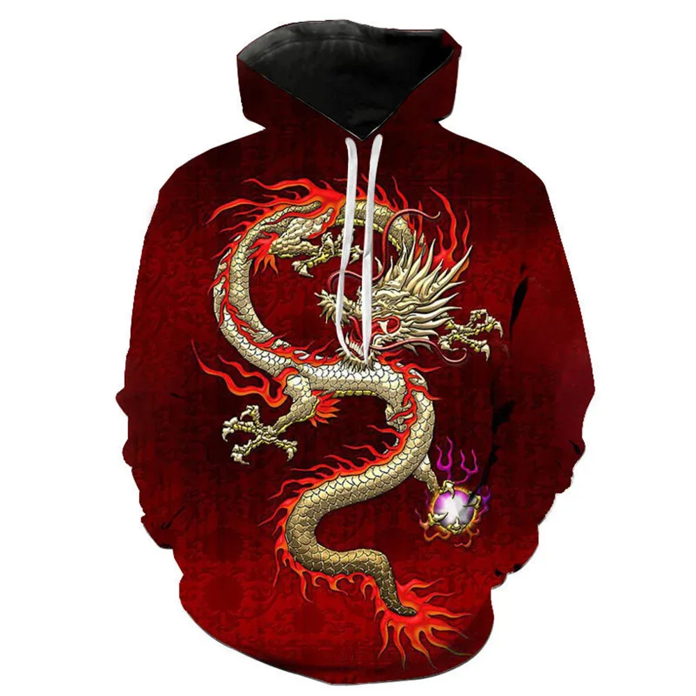 

New 3D Printing Dragon Fashion Men Women Tracksuits Crewneck Hoodies Plus Size S-7XL Harajuku Four Seasons Casual