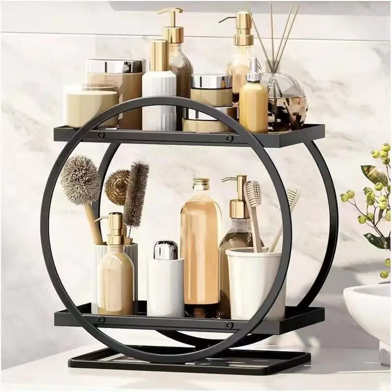 

Modern Simple Toilet Shelf Bathroom Hand Wash Counter Cosmetics Storage Rack Dresser Finishing Rack