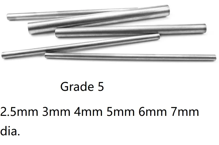 

2.5mm 3mm 4mm 5mm 6mm 7mm dia. Grade 5 TA6V titanium alloy rod titanic Ti stick ti bar BT6 TI-6AL-4V Gr5 TC4 Titanium round rod