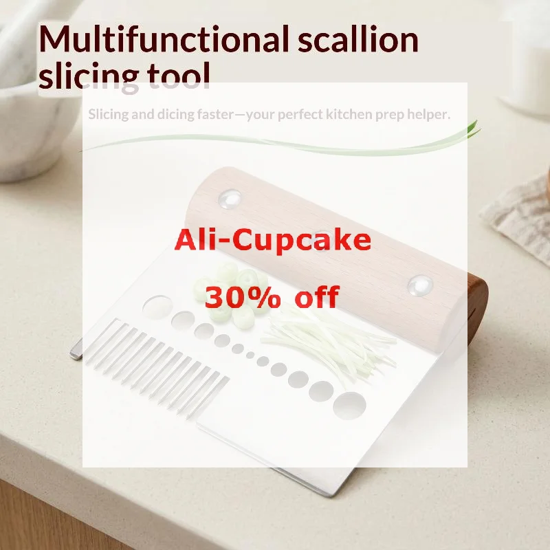 Stainless Steel Scallion Shredder Multifunctional Vegetable Cutter Sharp Grater Slicer Kitchen Tools