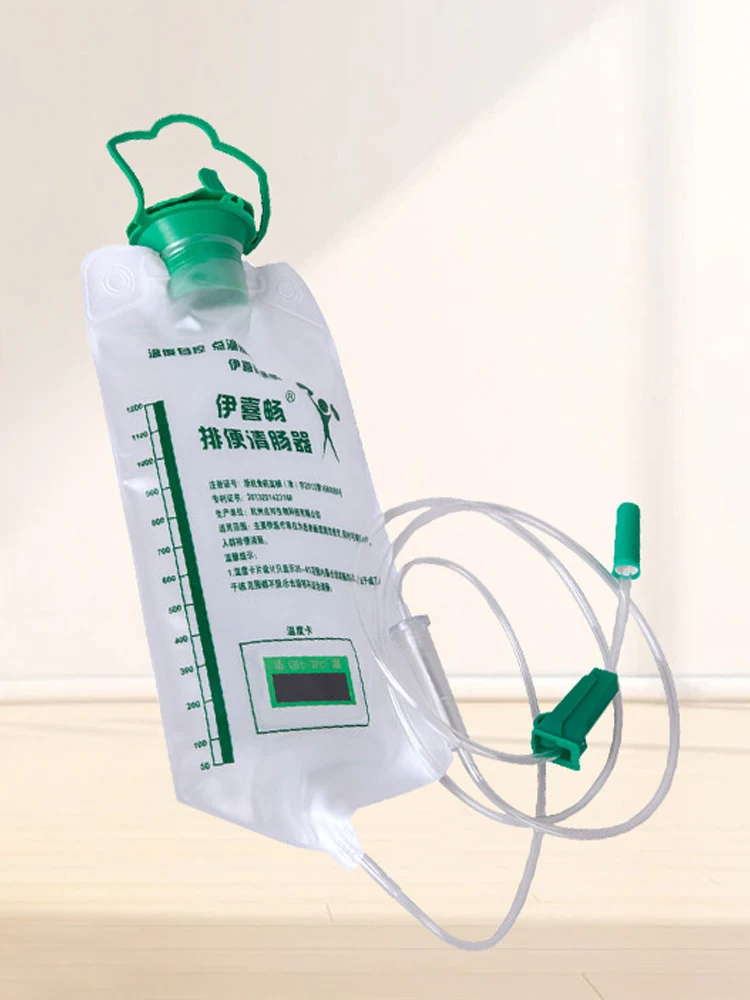 1-10 pces médica casa enema sacos de descarga intestinal spa enema saco com 10 pces tubo desintoxicação intestinal dispositivo de hidroterapia do cólon