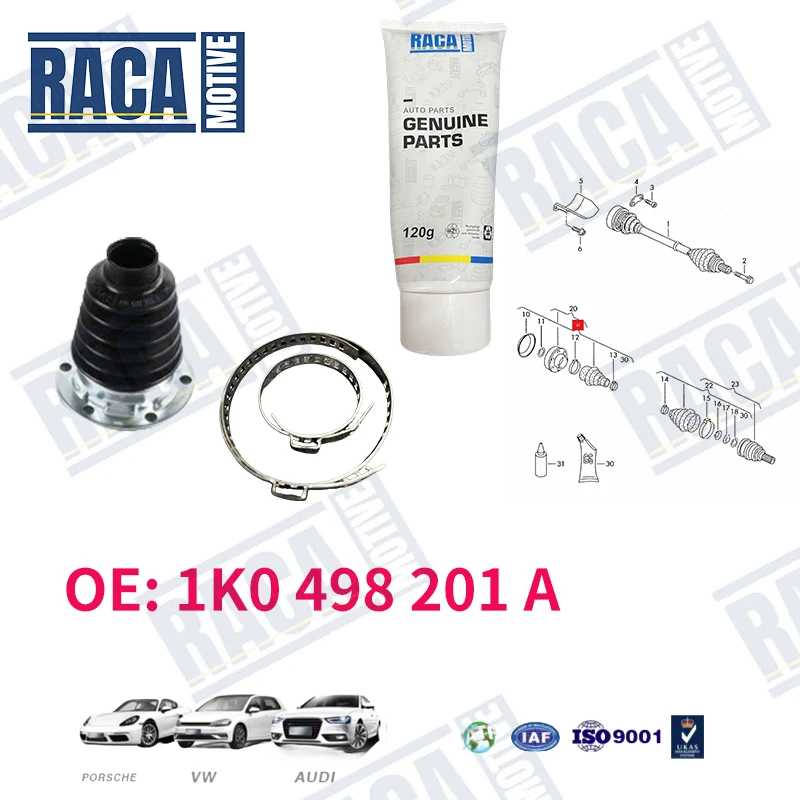 

For VW Golf Passat CC Audi A3 Q3 TT Skoda Octavia Seat Leon Front Half Shaft Dust Cover 1K0498201A 1K0498203D