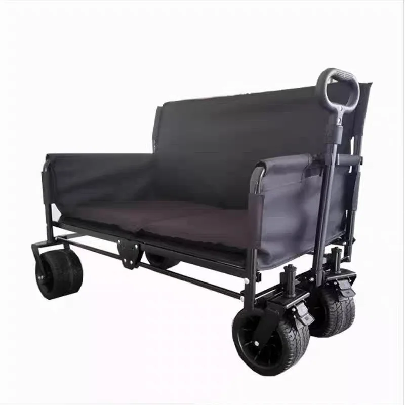

Camping four-wheeled picnic truck New camper car set up stall camper car travel plus table fishing pull cart
