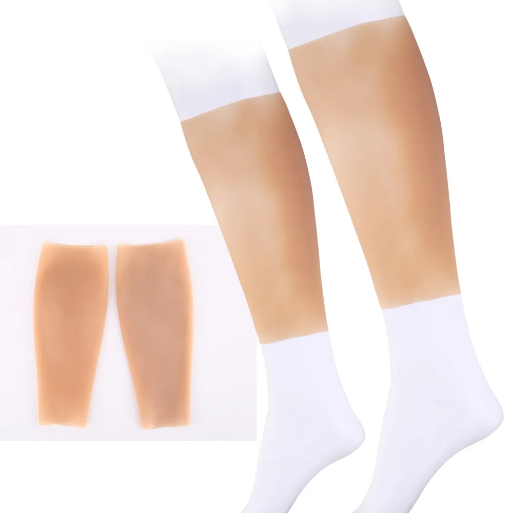 Realistic Medical Silicone Leg Sets Crossdresser Leg Correctors Lifelike Fake Leg for Thin Legs Skinny Leg Scar Tattoo Cosplay