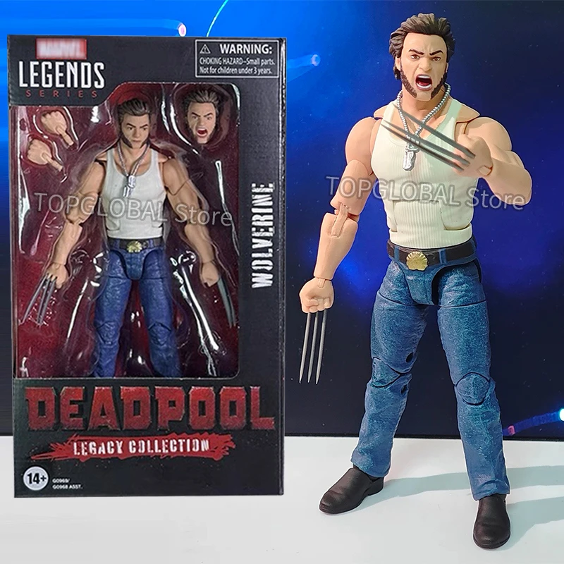 

In Stock Deadpool & Wolverine Action Figures Movie Version X-Men Logan Figures PVC Movable Collection Model Toys Ornaments Gift