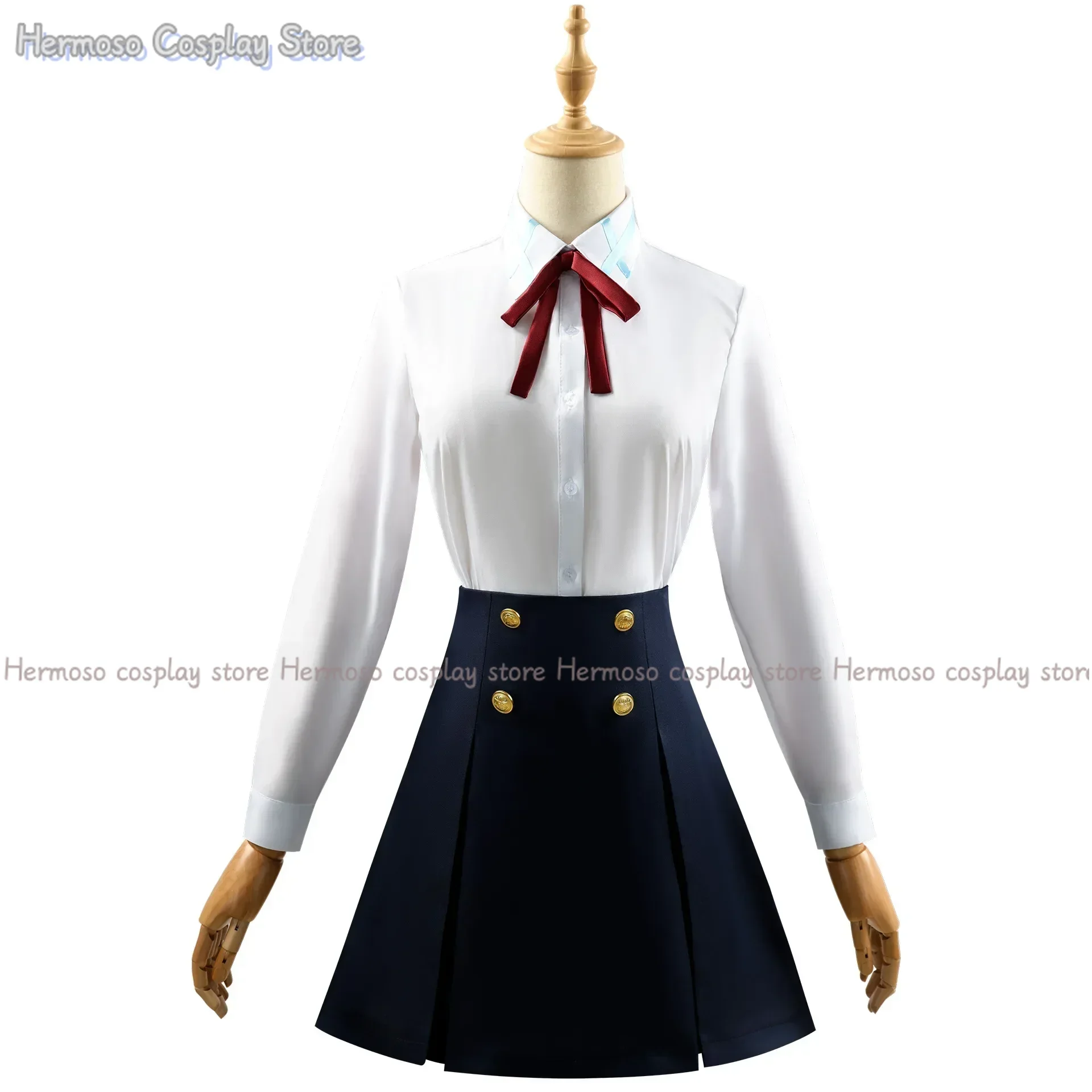 Anime Sword Art Online Yuuki Asuna Cosplay Costume Wig JK School Uniform Shirt Coat Woman Cute Halloween Carnival Party Cos Suit