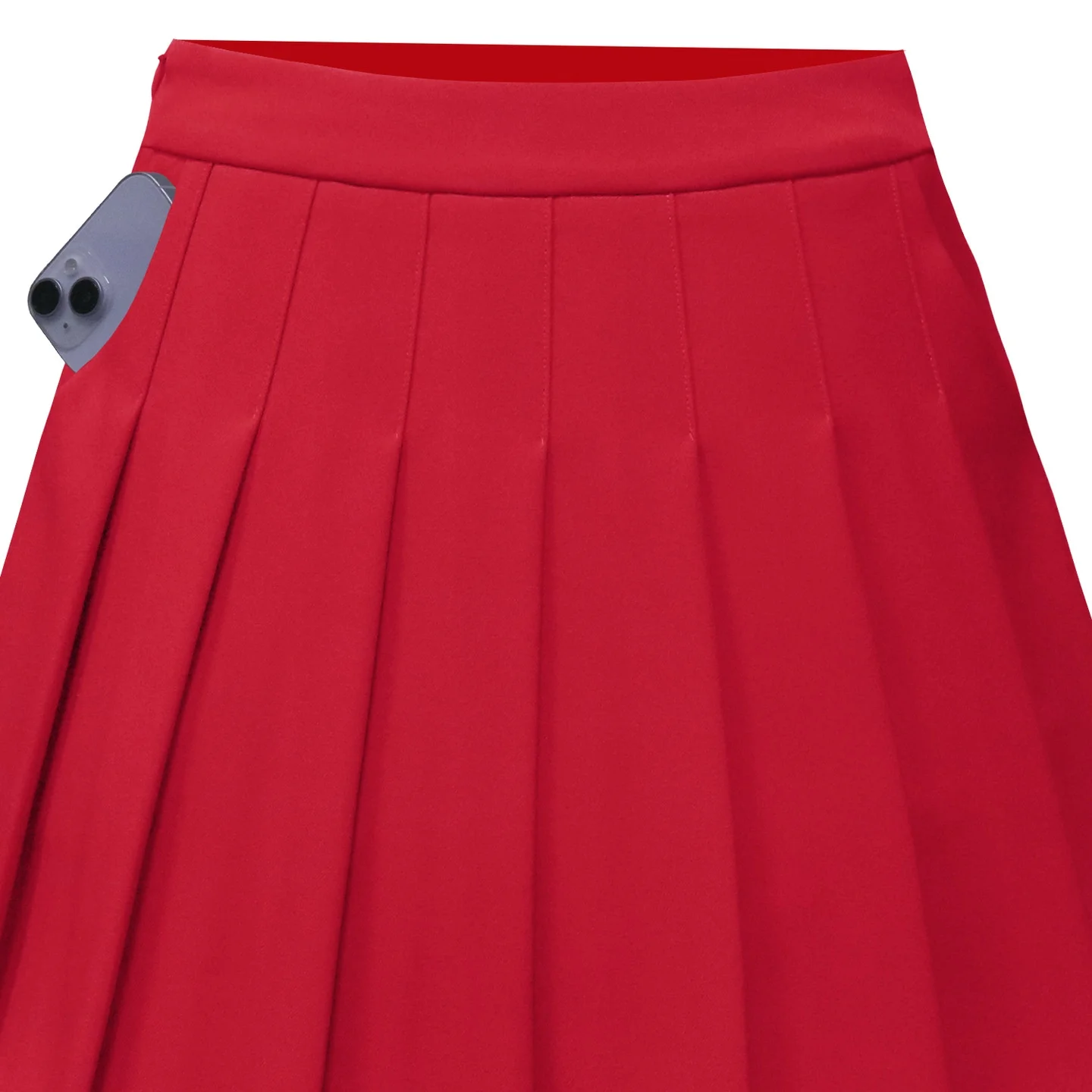 

Юбка с высокой талией, плиссированная, женская, весна-лето, новинка, А-силуэт, из полиэстера, свободного кроя, для школы/университета