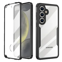 360 Full Body Screen Protector Transparent Case For Samsung Galaxy S24 S23 S22 S21 A15 A14 A13 A12 A54 5G Shockproof Phone Cover