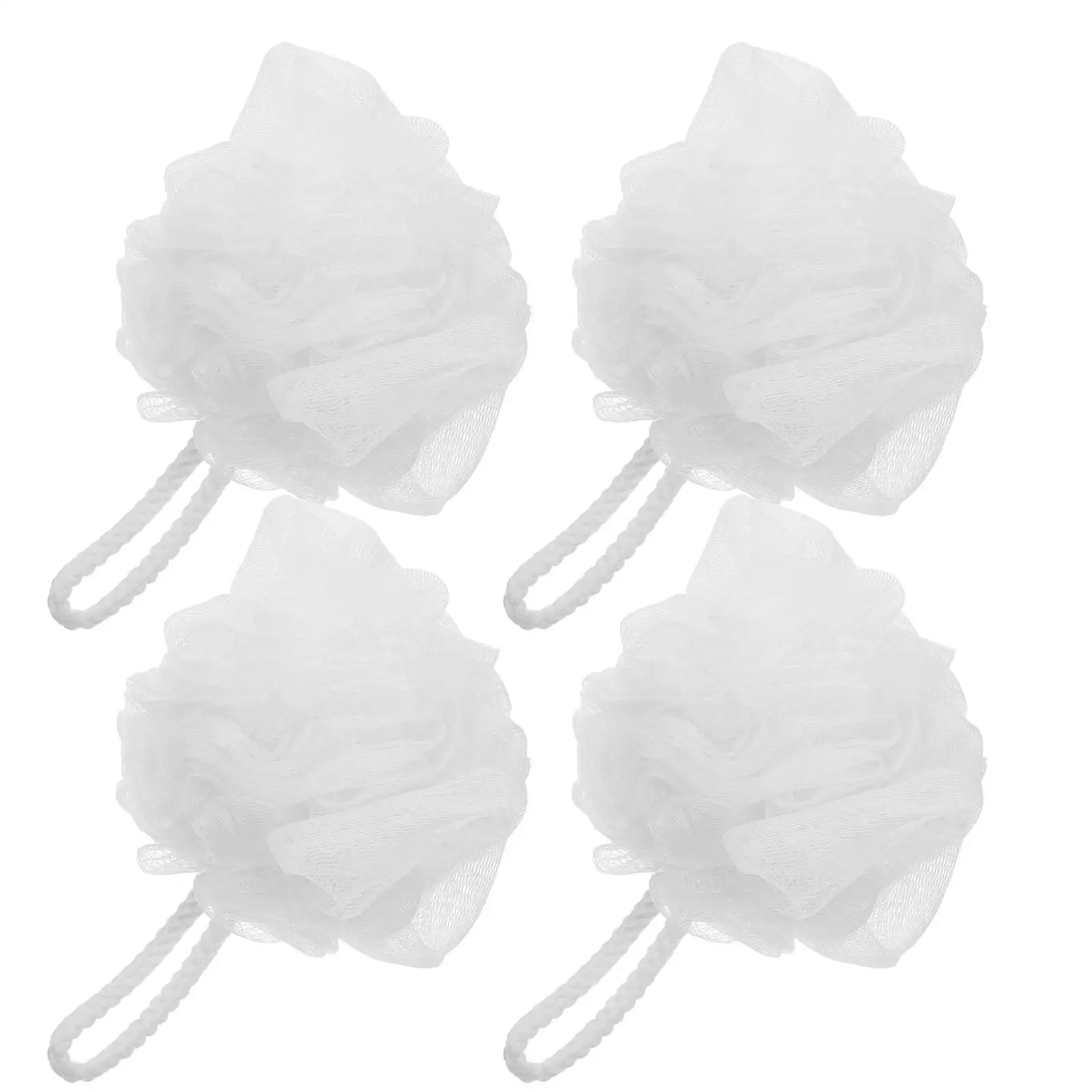 

4 Pcs Bath Bouquet Loofah for Women Shower Sponge Body Sponges Pouf Cleaning Wipes Puff