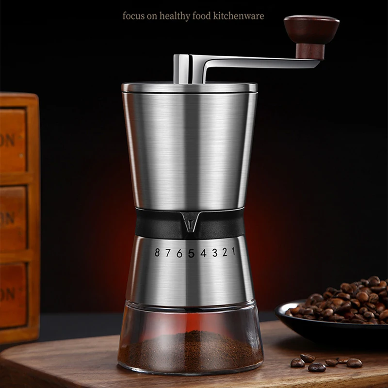 Manual Coffee Grinder High Quality Hand Coffee Mill with Ceramic Grinding Core Adjustable Home Portable Coffee Grinding Tools