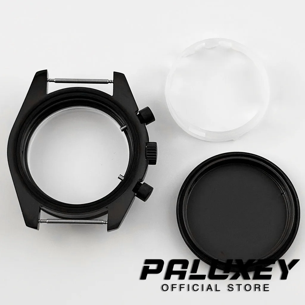 40mm Men's Watches Metal Acrylic Bubble Mirror Watch Case Accessories Watch Parts For VK63 VK63A Quartz Movement