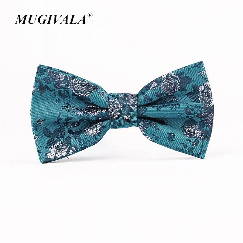 

2017 New Fashion Floral Boutique Bow Ties For Groom Men Women Butterfly Blue Bowtie Classic Gravata Party Wedding Cravat