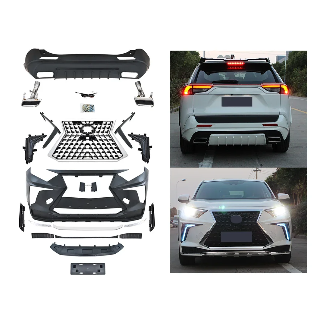 Auto Accessories Car Front Rear Bumper Facelift ABS Wide Body Kit For TOYOTA RAV4 2020