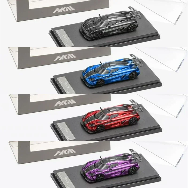 

**Pre-Order** HKM 1:64 Koenigsegg Agera Half Carbon Chrome limited699 Diecast Model Car