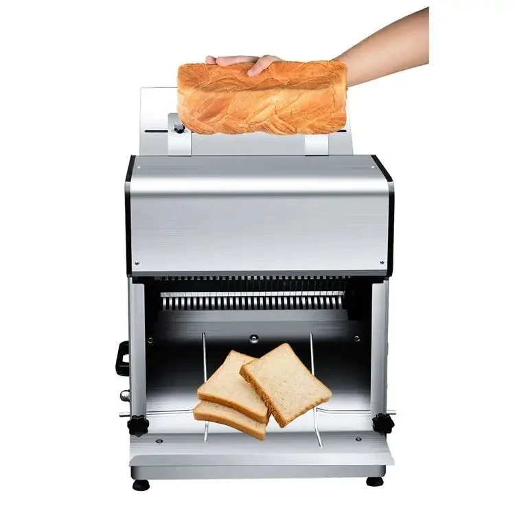 Fully Automatic square Bag Cutting Machine Toast Bread Slicer