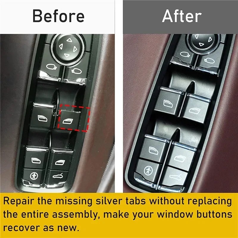 Window Switch Button Cap Cover Driver Master Side for Porsche Panamera / Cayenne 2010-2016 for Macan 2014-2018